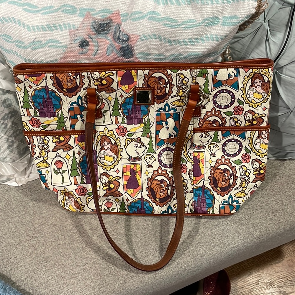 25th Anniversary Dooney & Bourke Beauty and the Beast large purse